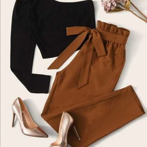 Pants and one sleeve shirt